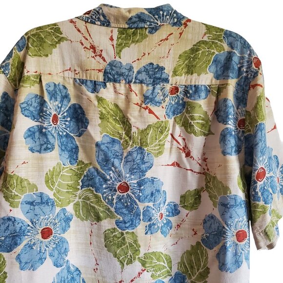 It's 5 O'Clock Somewhere Aloha 100% Silk Button Down Large Shirt Unisex - Picture 4 of 15